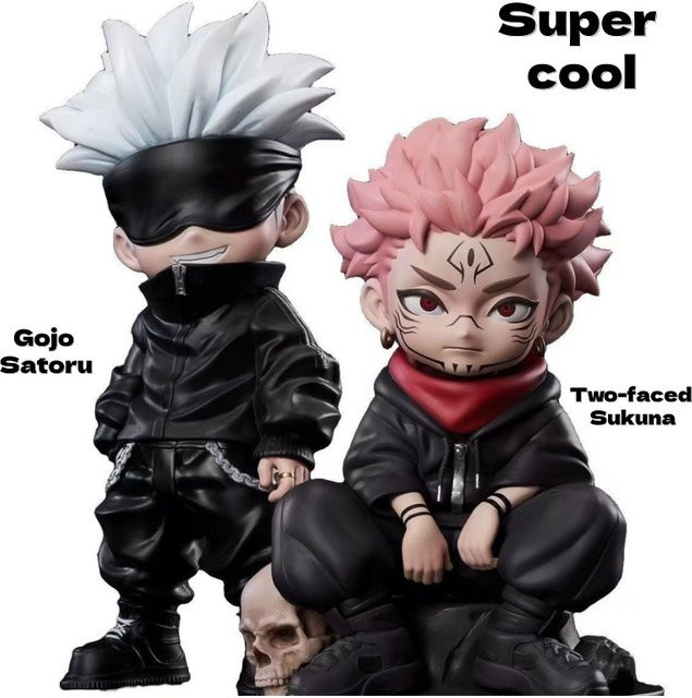 Asai Jujutsu Kaisen Gojo Sukuna Spezial-Q-Version-Statue, Anime-Modellfigur - Bild 1