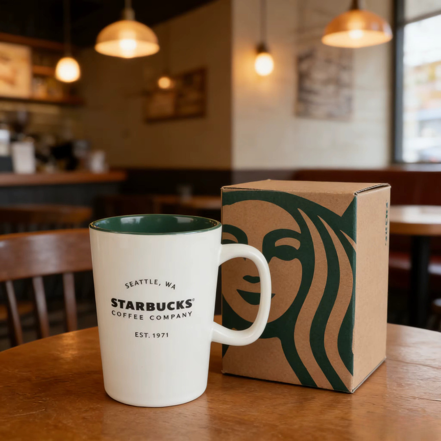 Starbucks Keramiktasse in Weiß mit 355 ml Fassungsvermögen - Bild 4