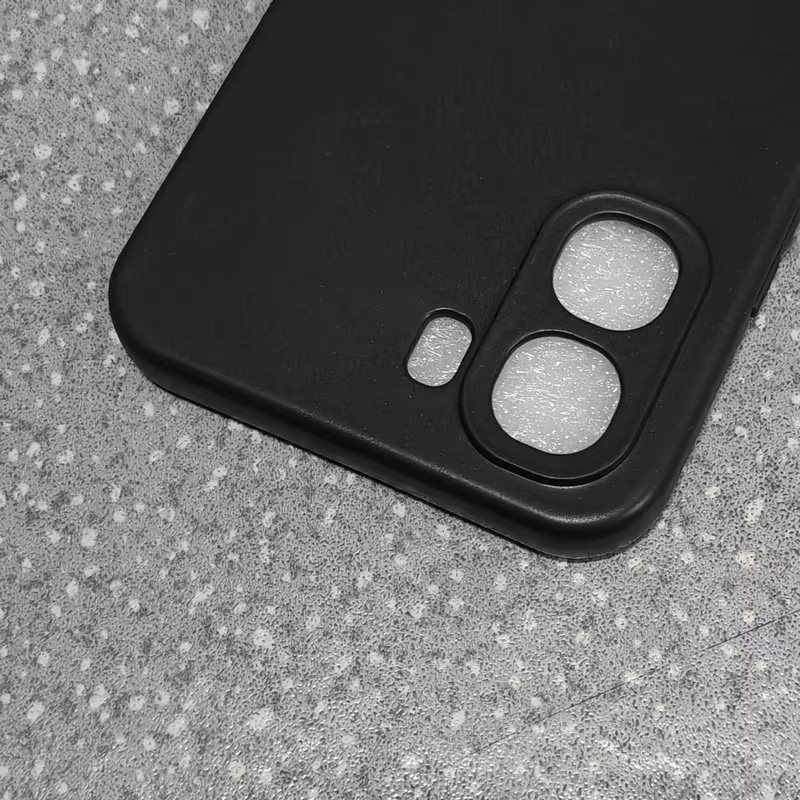 EUCAGR Handyhülle für OPPO A6X 5G in Schwarz, mattierte TPU-Silikonhülle als schützende Softshell-Schutzhülle - Bild 2
