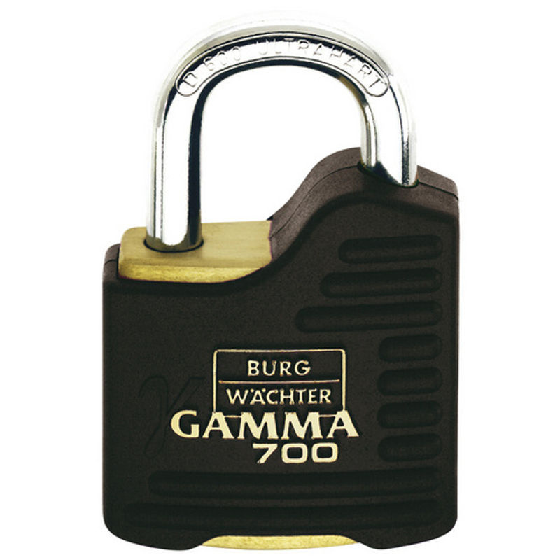 Burg-Wächter Zylinder-Vorhangschloss Gamma 700 55 SB aus Messing in Schwarz - Bild 2
