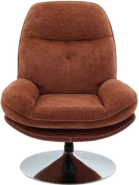 Vente-unique Sessel Ilmaca mit gerader Rückenlehne in Terracotta - Bild 1