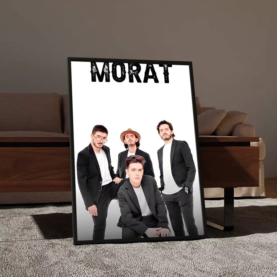 Vintage Wandposter der Rockband M-Morat in Mehrfarbig, Ästhetische Kunst als Fotografie und Typografie für dein Zuhause oder Café - Bild 4