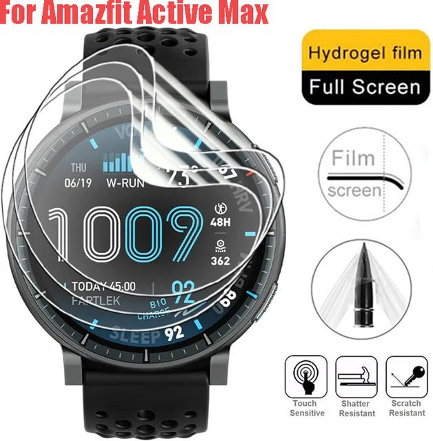 Huami Amazfit Active Max Hydrogel-Displayschutzfolie transparent von jansin - Bild 1