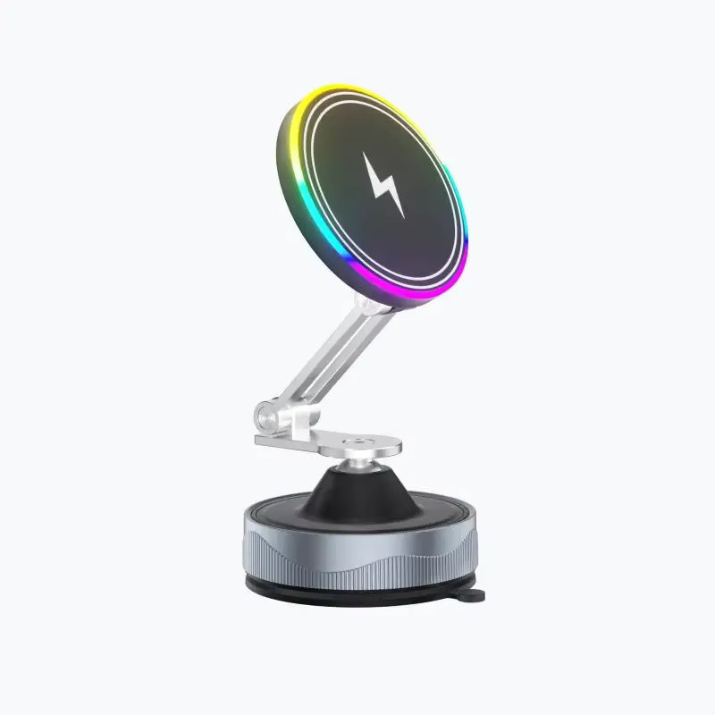 KEBETEME Magnetische Drahtlose Ladestation für das Auto mit Vakuum-Saugnapf-Halterung für iPhone 12 13 14 15 16 Pro Max - Bild 7