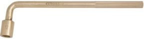KS Tools BRONZEplus gewinkelter 6-kant-Steckschlüssel aus Aluminium-Bronze in Gold, Länge: 80 mm - Bild 1