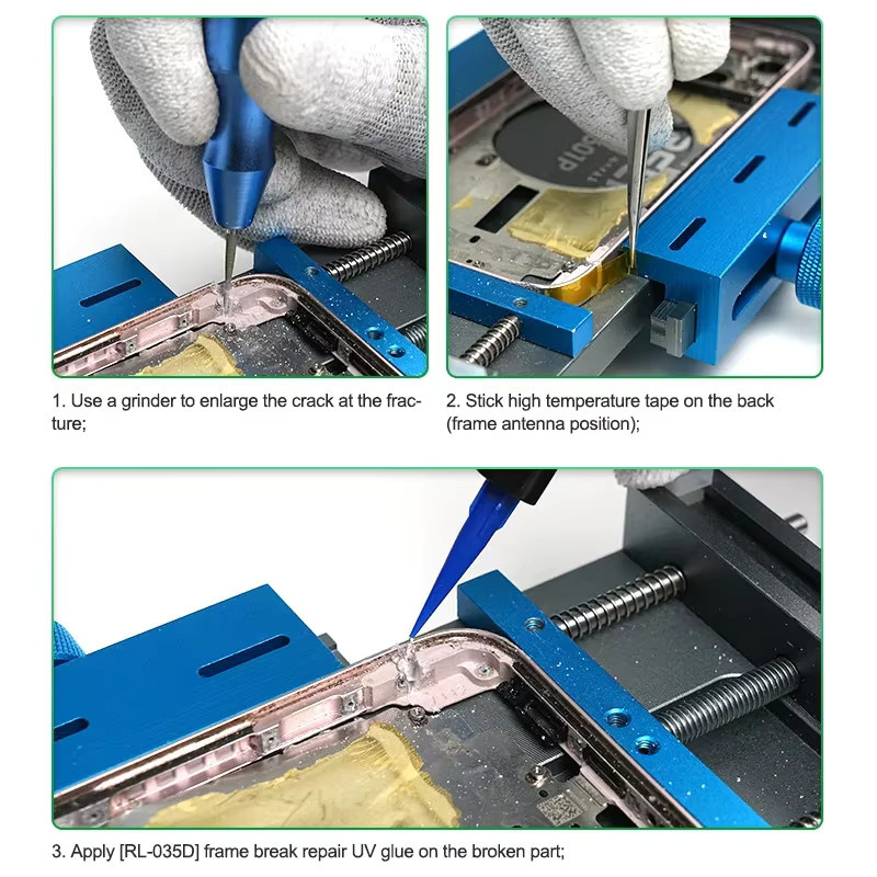 RELIFE RL-035D UV-Kleber für Rahmenreparaturen, transparent, hitzebeständig und schnell aushärtend - Bild 4