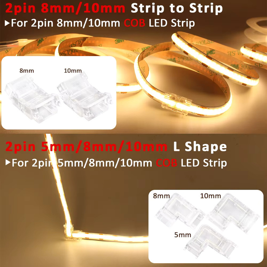 MJJC COB-LED-Streifen-Anschluss schweißfrei für einfarbige RGB-CCT-LED-Streifenlichter in 5 mm, 8 mm und 10 mm Breite - Bild 3