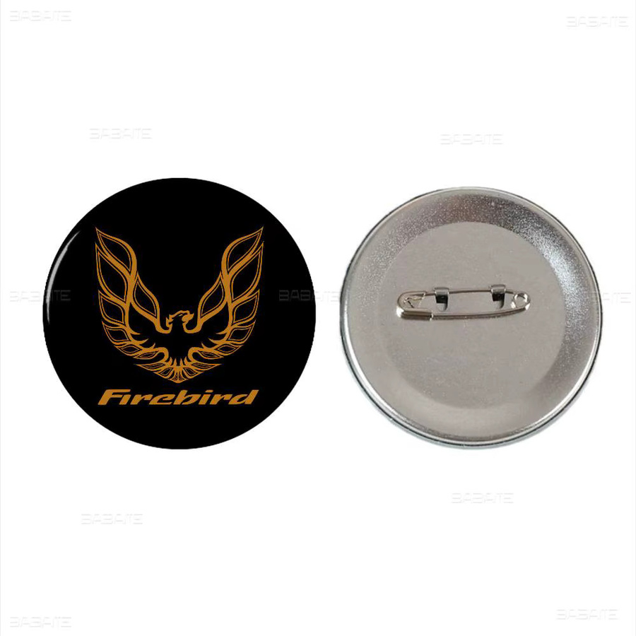 Potdemiel Brosche P-Pontiac F-Firebird Logo Trans-Am, 58mm - Bild 4