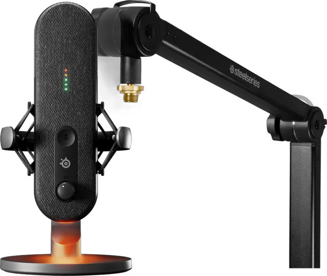 SteelSeries Alias Mikrofonarm und Mikrofon in Schwarz - Bild 1