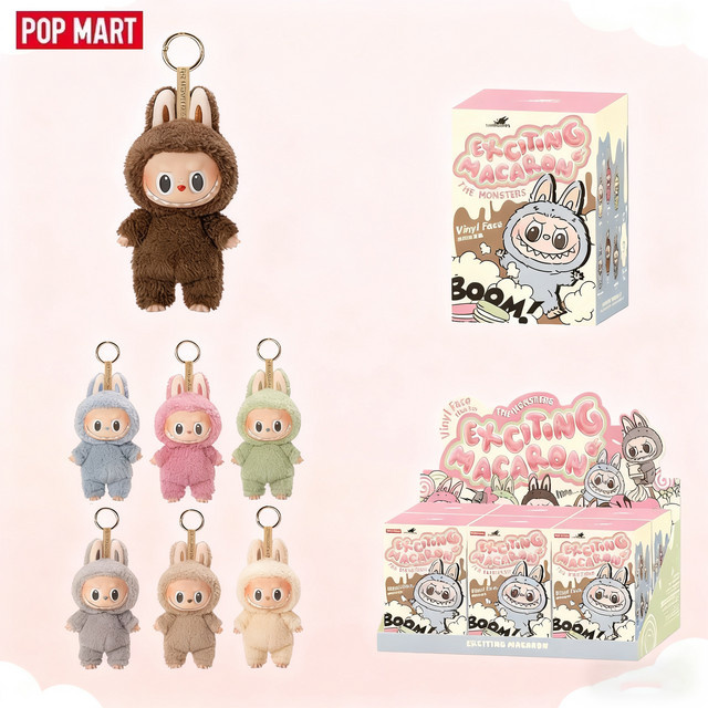 POP MART The Monsters Labubu Macaron Blind Box, Vinyl-Puppe Anhänger - Bild 1