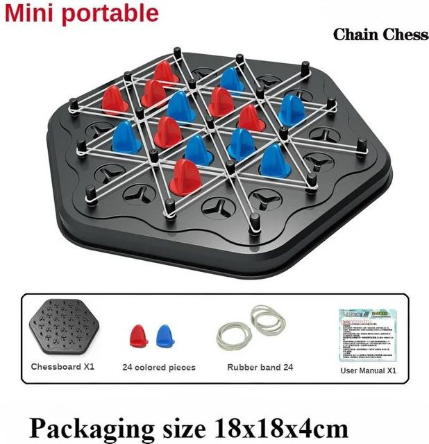 Yiran bag Geometrie Kette Schach Puzzle Desktop Spielzeug ab 3 Jahren - Bild 1