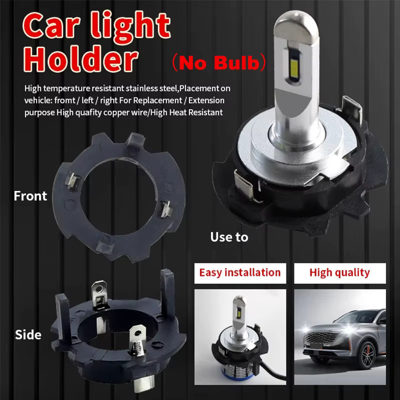 APMATAUTO H7 LED Scheinwerferlampe Adapter Set in Schwarz für Volkswagen Golf 5 und Jetta MK5 - Bild 3