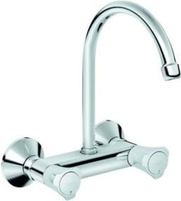 Grohe Spültisch-Wandarmatur Costa in Chrom mit schwenkbarem Auslauf für die Küchen-Wandmontage - Bild 1