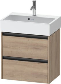 Duravit Waschtischunterschrank Ketho.2 Compact, Wandhängend, Ei marmoriert, B/T/H: 58,4 x 39,0 x 54,9 cm - Bild 1