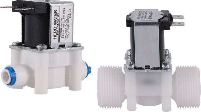 Adhere To Fly Magnetventil normal geschlossen 1/2 Zoll für Gleichstrom 12V DC in Weiß - Bild 1