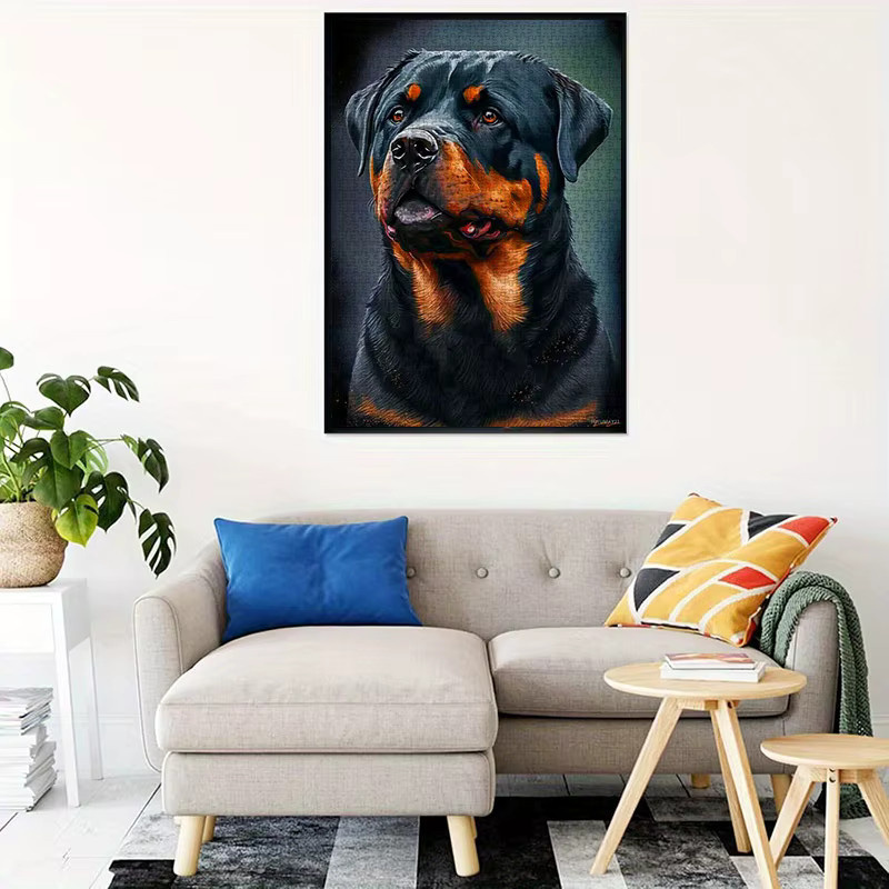 AZNM Rottweiler-Hundepuzzle, 1000 Teile, Pappe / Karton - Bild 5