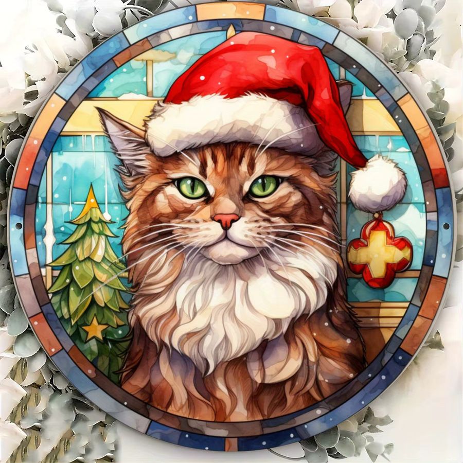 Vintage Katzen Metallblechschild von Potdemiel zur Wanddekoration für dein Zuhause oder Café - Bild 3