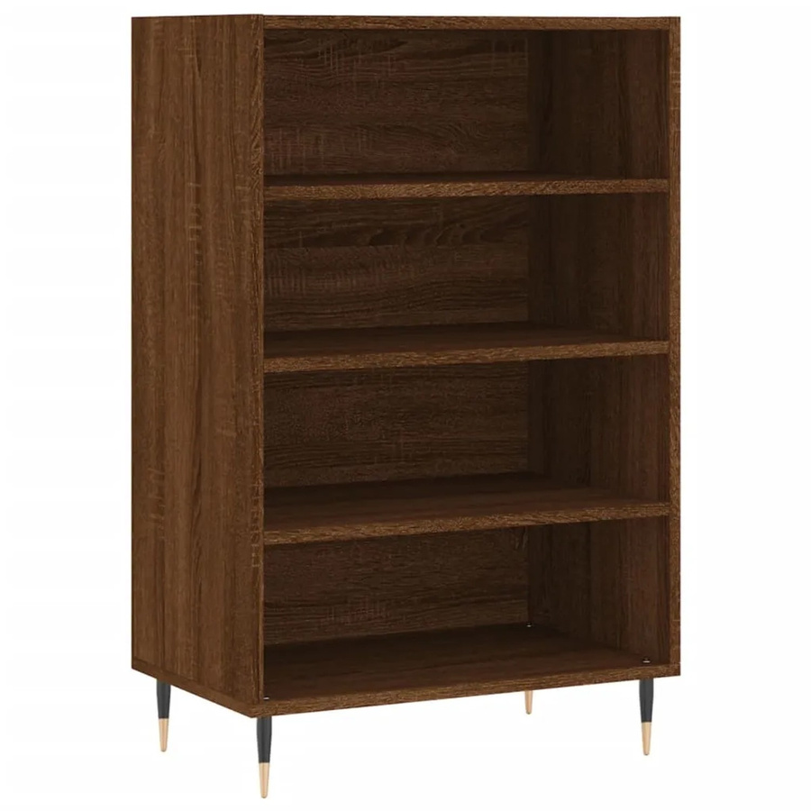 vidaXL Highboard in Eiche Braun aus Holzwerkstoff und Eisen, B/T/H: 57 x 35 x 90 cm - Bild 2