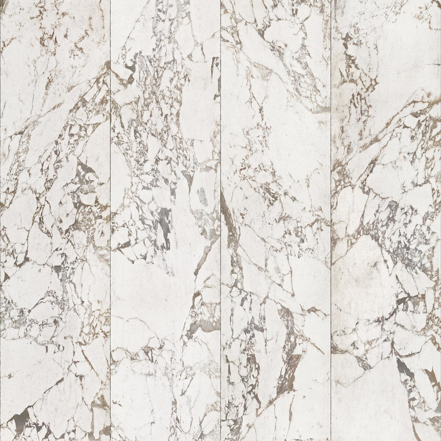 NLXL Tapete White Marble in Weiß mit abstraktem Design aus Vlies - Bild 1