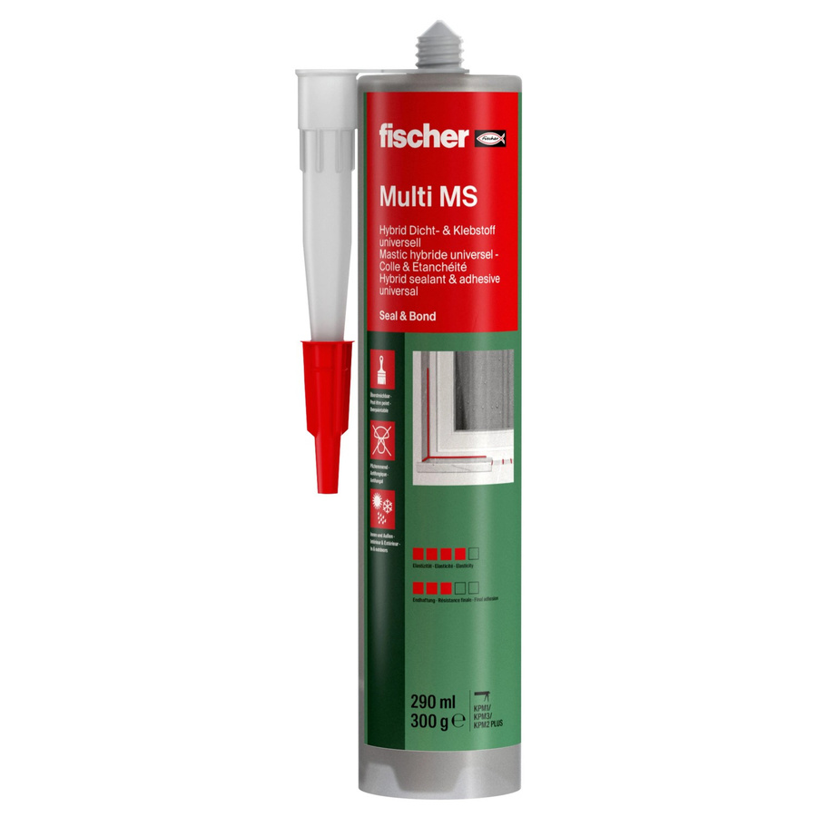 Fischer Multi MS Klebe- und Dichtstoff aus MS-Polymer in Weiß, 290 ml - Bild 2