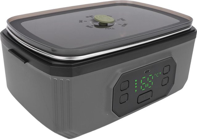 Elektrische Lunchbox von aimo in Grau, kabelloser tragbarer Lunchwärmer mit großem Fassungsvermögen von 1200 ml und wiederaufladbarem 21000mAh Akku - Bild 1