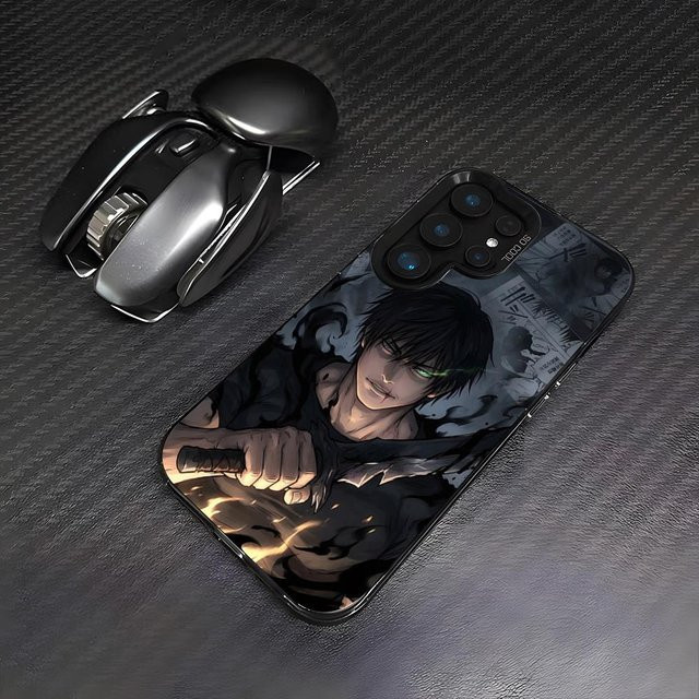 Anime Handyhülle Fushiguro Toji für Samsung Galaxy S26 S25 Plus S23 FE S22 Ultra S21 Plus S21 Ultra S20 Plus und Note20 Ultra, Bunt - Bild 1
