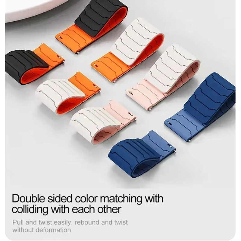 COLMI Uhrenarmband Silikon, Magnetisch, 22mm, 20mm, Unisex - Bild 3
