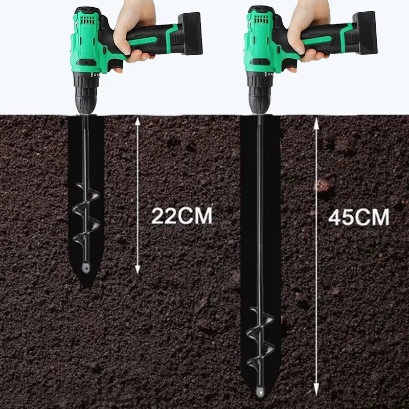 TQLQ Metall Bohrer Set aus Stahl für Gartengeräte zum Pflanzen von Blumen und Bäumen - Bild 5
