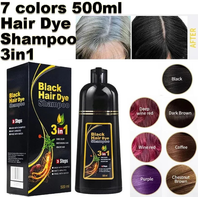Okeny's Haarfärbe-Shampoo, 3-in-1, Polygonum Multiflorum, Damen - Bild 1
