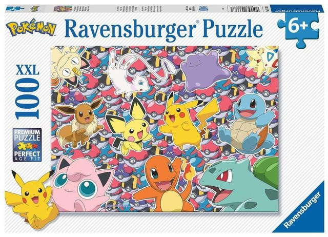 Ravensburger Pokémon Puzzle Bereit zu kämpfen! 100 Teile - Bild 1