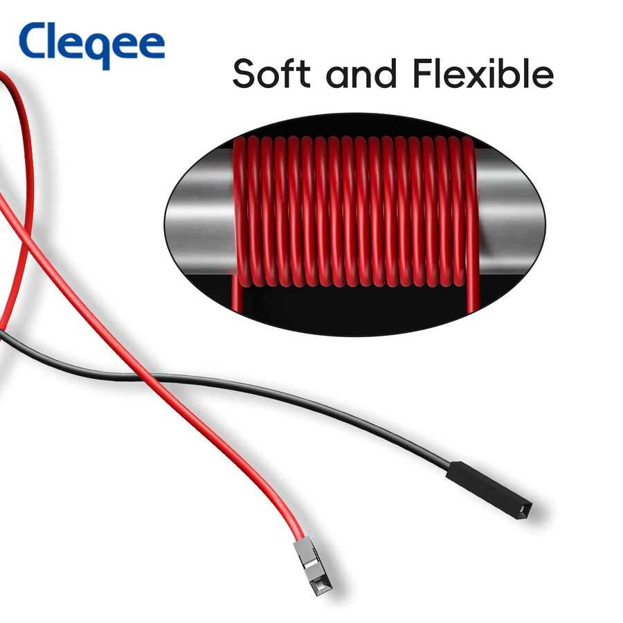 YPioneer 10 Stück Dupont Stecker und Buchse auf Mini Grabber Testhaken Clips Silikon-Überbrückungsdrähte für elektrische Prüfungen - Bild 3