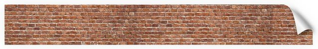 Myspotti Küchenrückwandfolie Brick Wall in Ziegelrot im Steinlook, Selbstklebend, Breite: 450 cm, Höhe: 60 cm - Bild 1