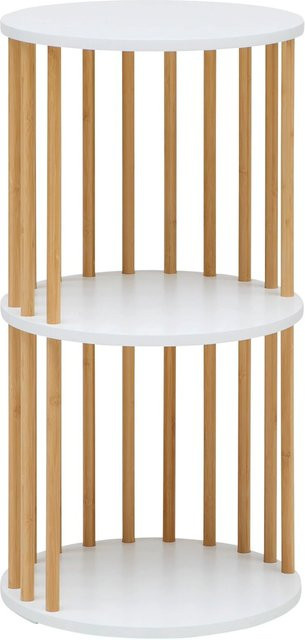 Mömax Regal Zora in Naturfarben und Weiß mit skandinavischem Design, B/T/H: 77 x 40 x 40 cm - Bild 1