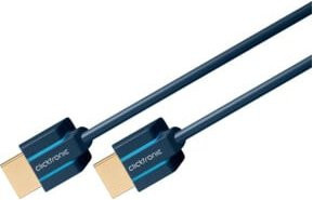 Clicktronic HDMI Kabel HighSpeed mit Ethernet/LAN in Blau, Länge: 3 m - Bild 1