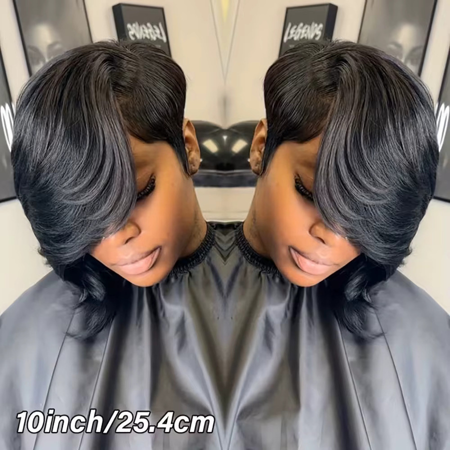 OYM HAIR Pixie-Schnitt-Perücke, kurzer Bob, Damen - Bild 3