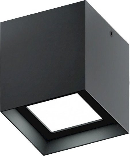 TeamItalia Oki Plafone LED-Außenleuchte in Schwarz mit warmweißem Licht (3000K) - Bild 1