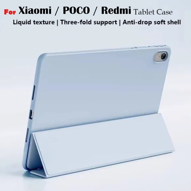 Leder Flip Tablet Hülle für Xiaomi Poco Pad, Redmi Pad und Xiaomi Pad Serie in Lila - Bild 1