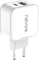 Nevox USB Ladegerät mit USB-C PD und USB-A QC3.0 in Weiß - Bild 1