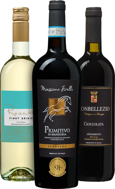 dieweinboerse.de Italienisches Wein-Probierpaket 3 x 0,75 l - Bild 1