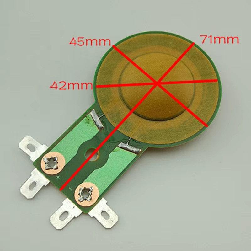 Runder Lautsprecher Hochtöner mit Kupfermembran und Harzfilm, 25,5 mm, Grün - Bild 2