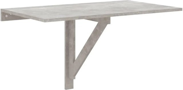 vidaXL Wand-Klapptisch in Betongrau aus Holzwerkstoff, B/T/H: 100 x 60 x 56 cm - Bild 1