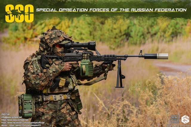 Easy&Simple Die russische Actionfigur Soldat SSO Operation Unit, bewegliche Actionfigur, 12 Zoll - Bild 1
