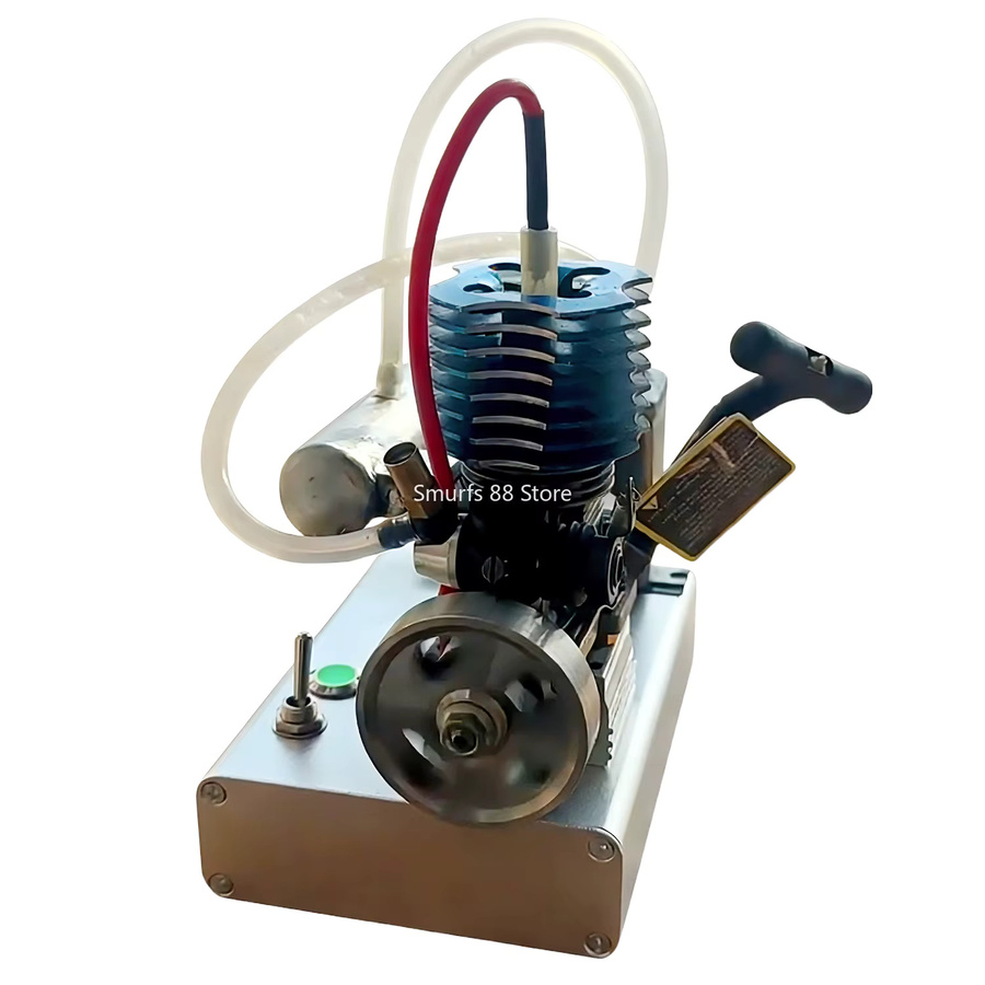 goni Miniatur Metall Motor Modell, DIY Modifikationen, mit Metall Basis, CDI Zündsystem, Hand Pull Start, Modell Spielzeug - Bild 4