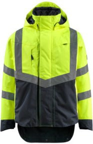 Mascot Harlow Warnjacke EN ISO 20471 Class 3 in Gelb/Schwarzblau Größe 3XL mit Cordura - Bild 1