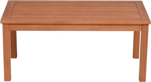 Garden Pleasure Beistelltisch Lansing aus Eukalyptus-Holz in Braun, Rechteckig - Bild 1