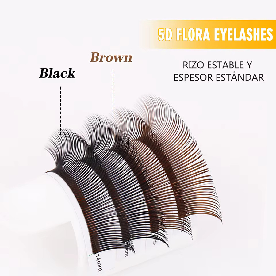 lashprofessor 5D Fairy Lashes Spikes, Schwarz/Braun, Unisex - Bild 2