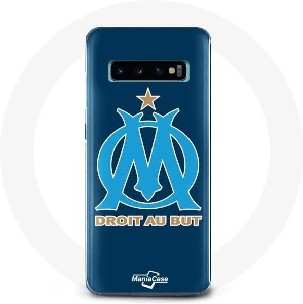 Samsung Galaxy S10 Plus Schutzhülle mit Olympique de Marseille Logo in Blau und Schwarz - Bild 1