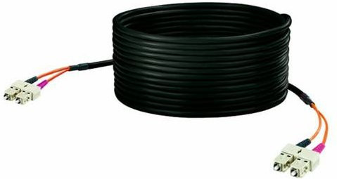Weidmüller Glasfaser LWL Anschlusskabel Schwarz 5,00 m mit 1x SC-Stecker auf 1x SC-Stecker, 62,5/125 µ Multimode OM1 - Bild 1
