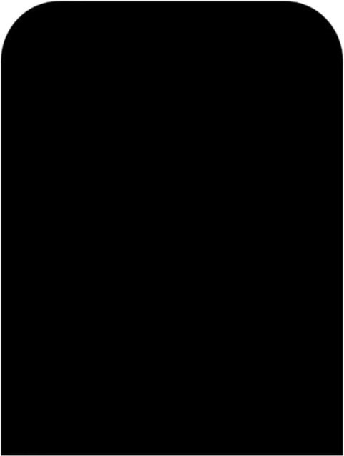 Valo Stahlbodenplatte Segmentbogen in Schwarz, B: 100 cm, T: 120 cm, Stärke: 2 mm - Bild 1