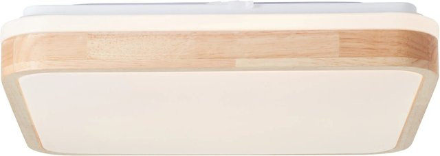 Brilliant LED-Deckenleuchte Tumeo in Weiß und Holz, quadratisch, B/T/H: 40 x 40 x 40 cm - Bild 1